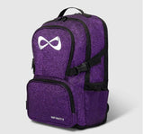 Nfinity purple glitter backpack