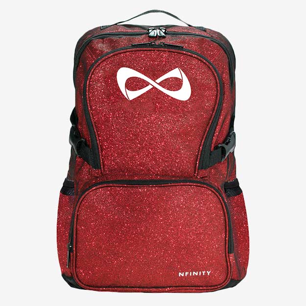 nfinity red sparkle backpack