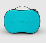 Nfinity rhinestone make up case in teal