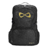 sparkle backpack with gold Nfinity logo